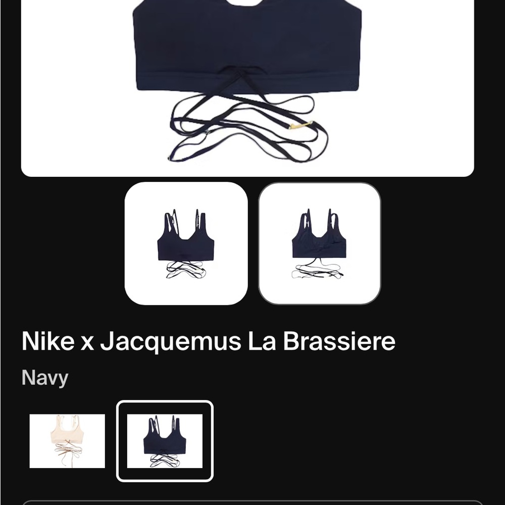 Nike x Jacquemus Navy Sports Bra